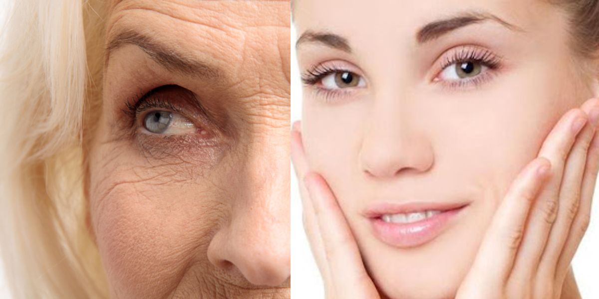 Pele com rugas / Pele sem rugas - Montagem TVFOCO