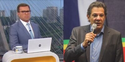 Rodrigo Bocardi no Bom Dia São Paulo e Fernando Haddad (Fotos: Reproduções / Globo /  Yuri Murakami/Estadão Conteúdo)