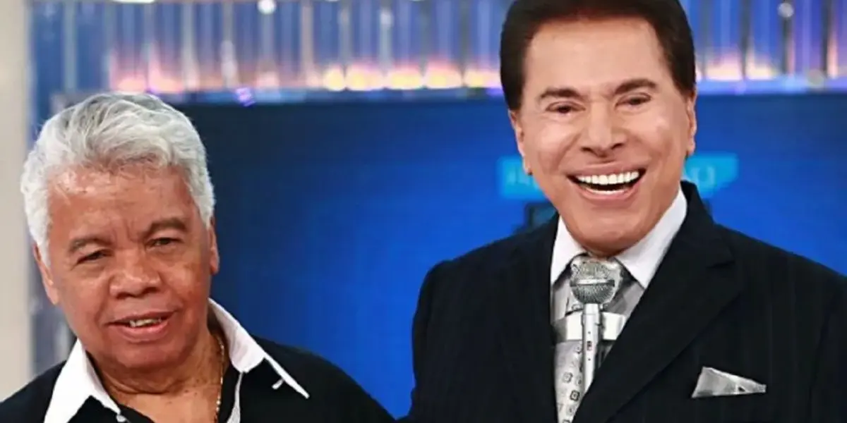Roque e Silvio Santos (Foto: Reprodução / SBT)