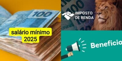 Salário mínimo, Imposto de Renda e benefício (Foto: Reprodução/ Internet)