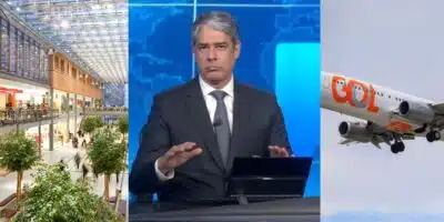 Shopping / William Bonner  / Gol - Montagem TVFOCO