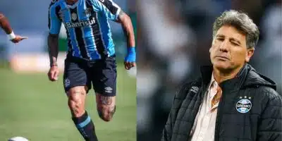 Vina no Grêmio e Renato Gaúcho (Reprodução - INternet)