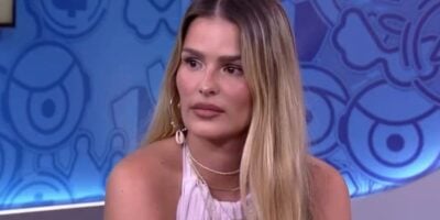 Yasmin Brunet no Bate-Papo no BBB24  (Foto: Reprodução / Globo)