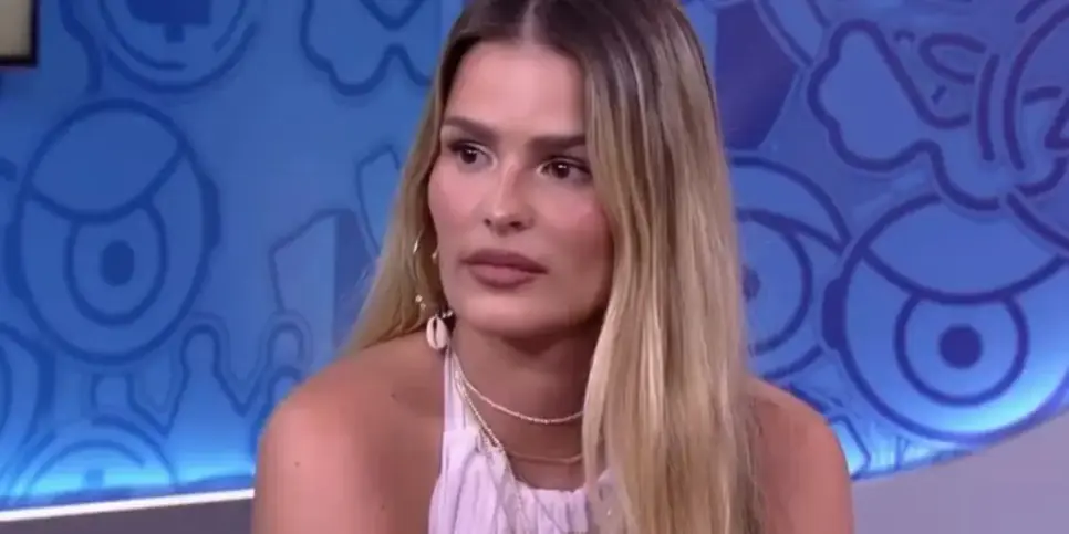 Yasmin Brunet no Bate-Papo no BBB24 (Foto: Reprodução / Globo)