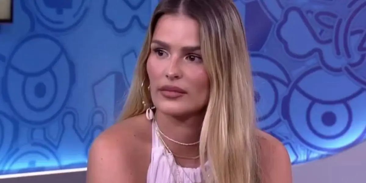 Yasmin Brunet no Bate-Papo no BBB24 (Foto: Reprodução / Globo)