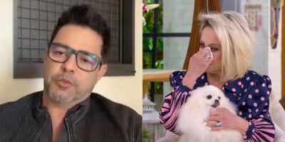 Zezé Di Camargo e Ana Maria Braga durante o Mais Você (Foto: Reprodução / TV Globo)