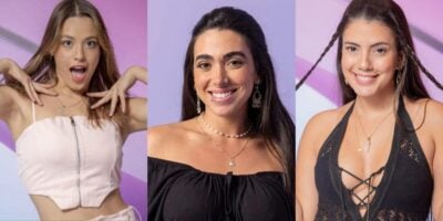 Beatriz, Giovanna e Fernanda estão no paredão do BBB24 (Foto: Reprodução/ Internet)