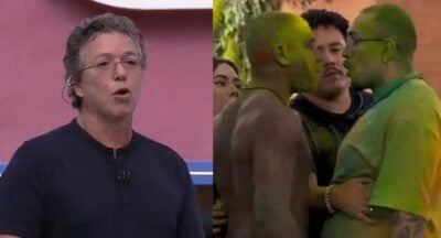Boninho, Davi e Bin Laden (Foto: Reprodução / Globo)