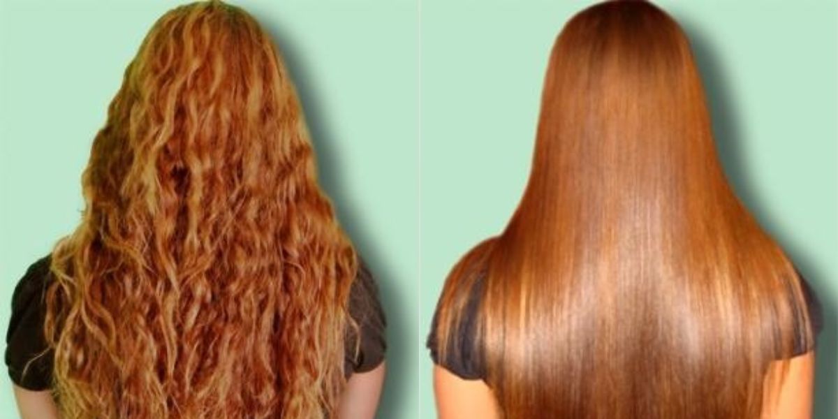 Antes de depois de aplicar a receita de botox capilar caseira (Reprodução: Montagem TV Foco0