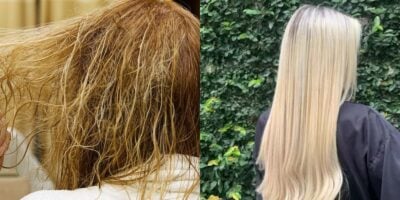 Botox careiro deixa o cabelo mais liso que a progressiva, veja o resultado (Reprodução: Montagem TV Foco)