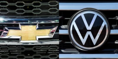 Logo da Chevrolet e Volkswagen (Foto: Divulgação)