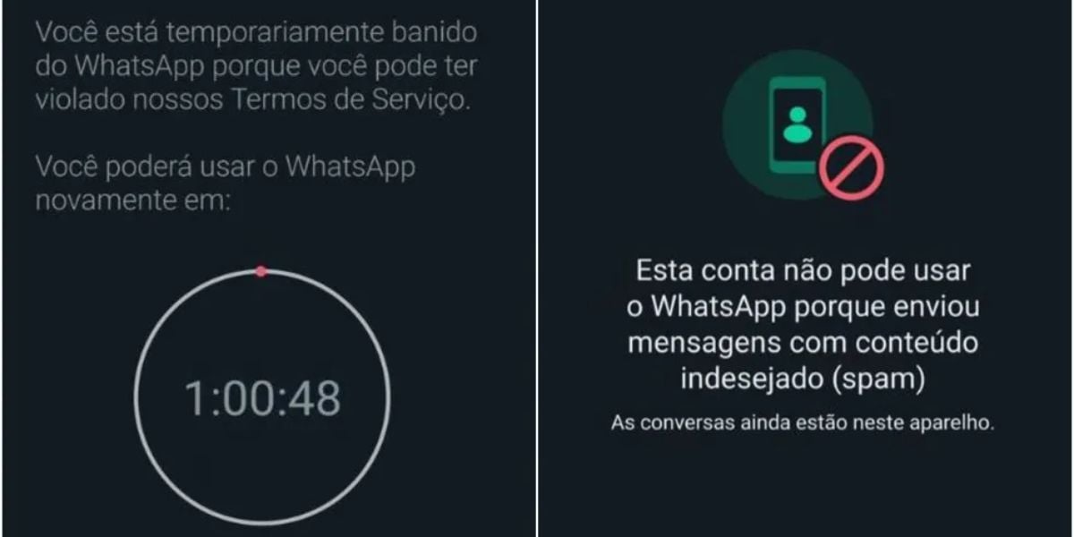 Enviar spam pode causar o bloqueio temporário da conta (Reprodução: Foto: WhatsApp)