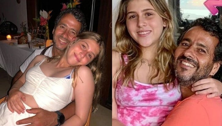 Júlia Palmeira ao lado do pai (Foto: Reprodução / Instagram)