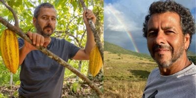 Marcos Palmeira em Renascer e em sua fazenda (Foto: Reprodução / Globo / Instagram)