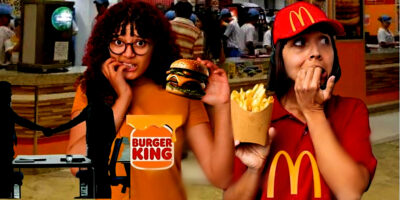 Rival do BK e McDonald's se arma para aniquilar redes (Foto Reprodução/Montagem/Lennita/Tv Foco/Canva/Logo.Net/PhotoBank)