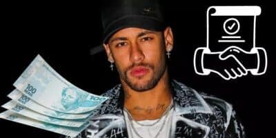 Neymar fez anúncio para virar dono de SAF (Reprodução: Montagem TV Foco)