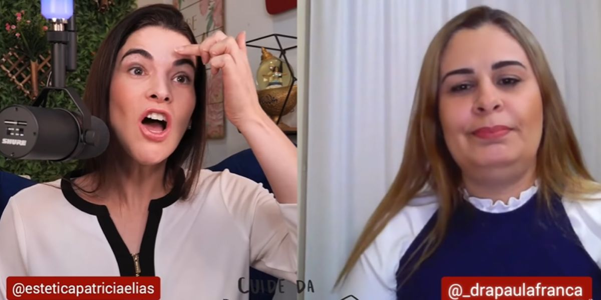 Patricia Elias realizou uma live com a Dra Paula França (Reprodução: Youtube)