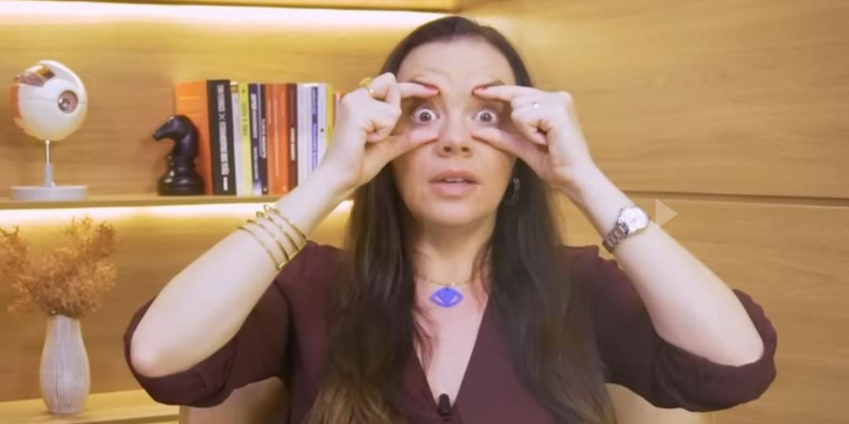 Faça essa ação para ajudar a levantar as pálpebras (Reprodução: Youtube)