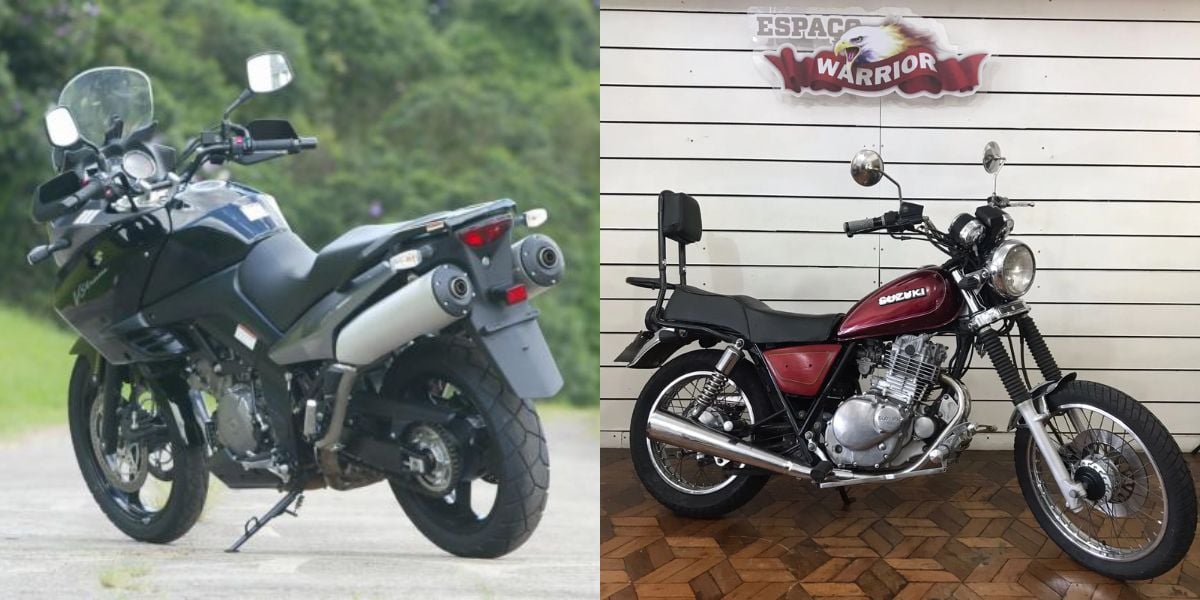 SUZUKI V-Strom 100 e Intruder 250 também estão na lista (Reprodução: Montagem TV Foco)