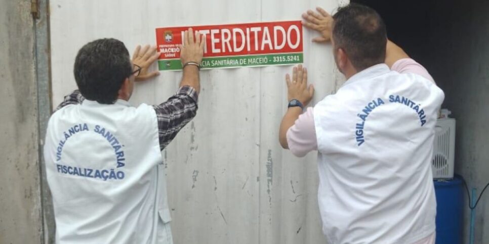 Vigilância sanitária decreta interdição em padaria (Reprodução/Prefeitura de Maceió)