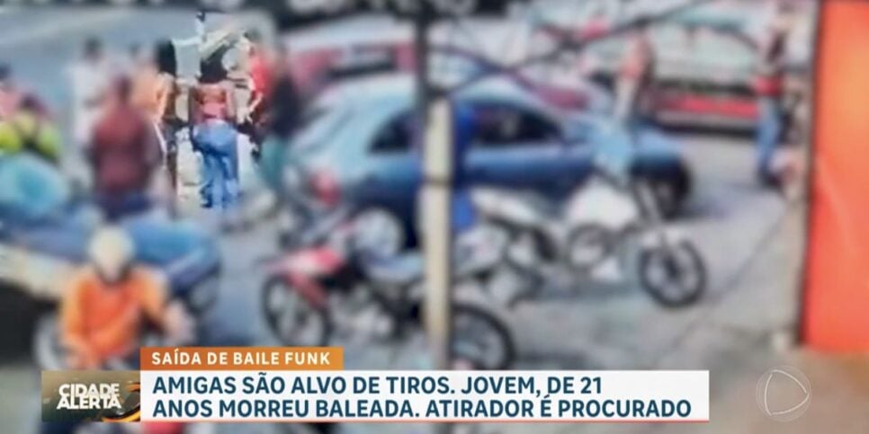 Briga durante baile funk de São Paulo (Reprodução/Cidade Alerta)