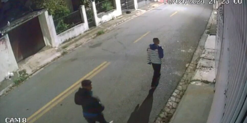 Imagens das câmeras de segurança (Reprodução/Globo)