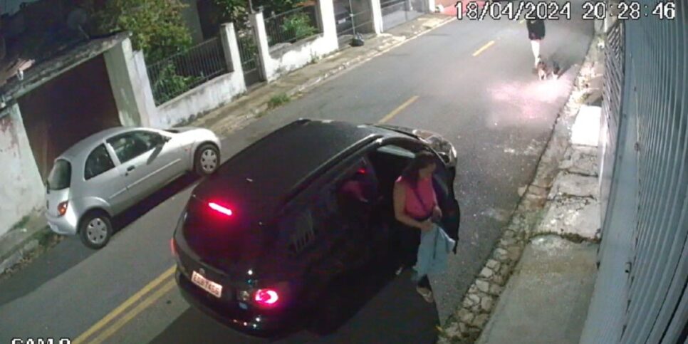 Imagens de segurança (Reprodução/Globo)