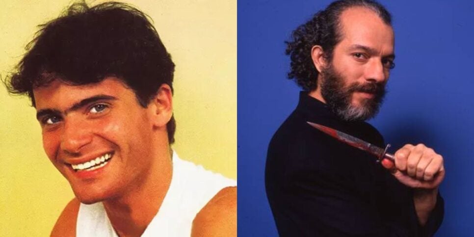 Lauro Corona e Carlos Augusto Strazzer (Reprodução/TV História/O Globo)