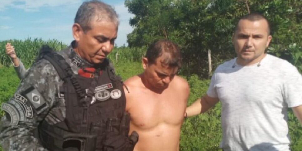 Suspeito de assassinato é preso (Reprodução/G1)