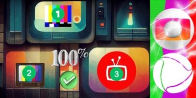 3 emissoras de TV aberta e logo da Globo e Record (Foto: Reprodução / Canva / Montagem TV Foco)