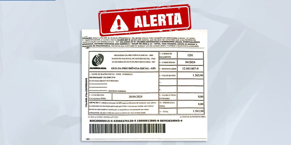 Alerta emitido pelo INSS (Foto: Reprodução - Instagram)