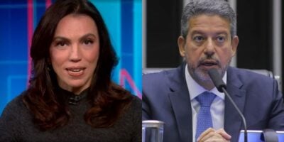 Ana Paula Araújo no Jornal Nacional e Arthur Lira (Fotos: Reproduções / Globo / Paulo Sérgio/Câmara dos Deputados)