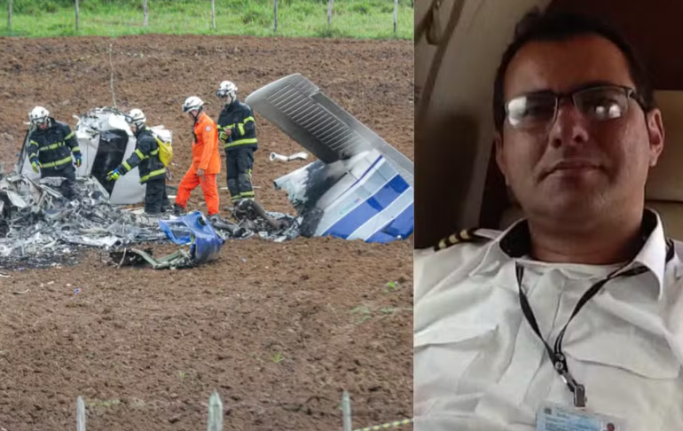 Cai avião em São Sebastião do Passé, no interior da Bahia - Foto G1