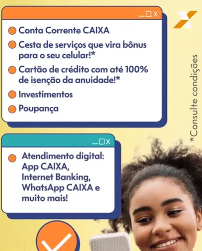 Benefícios de abrir uma conta na Caixa - Foto: Instagram Benefícios de abrir uma conta na Caixa - Foto: Instagram