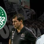 Carille, João Schmidt e escudo do Palmeiras (Foto - Montagem TV Foco)