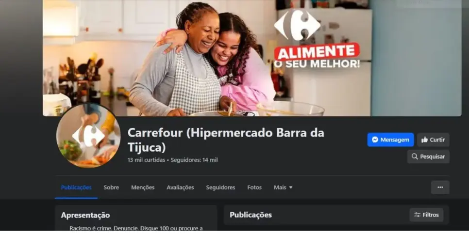 Carrefour da Barra da Tijuca segue funcionando normalmente (Foto Reprodução/Facebook) Carrefour da Barra da Tijuca segue funcionando normalmente (Foto Reprodução/Facebook)