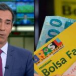 César Tralli / Cartão do Bolsa Família - Montagem TVFOCO