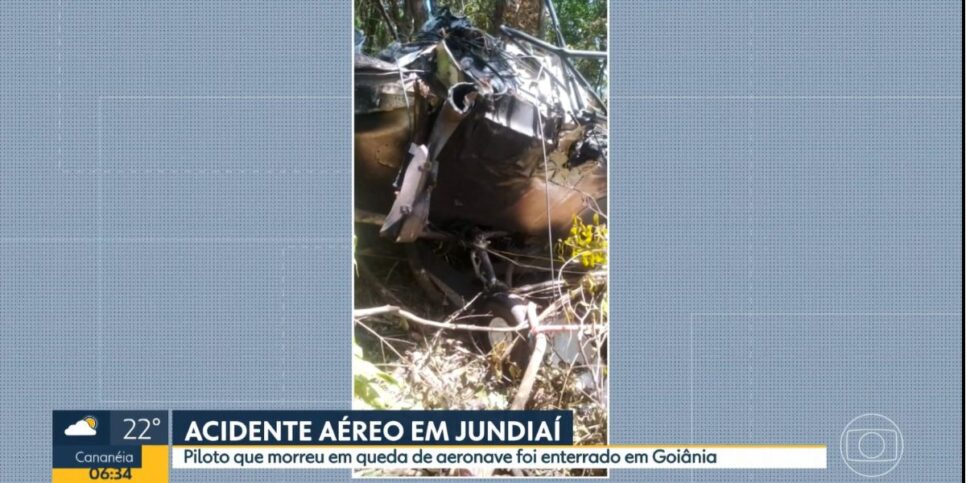 Destroços de avião (Foto: Reprodução / Globo)