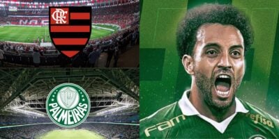 Flamengo quer contratação de meia gringo para vingar o Palmeiras na contratação de Felipe Anderson - Montagem Tv Foco