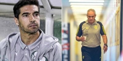 Tite recebe um salário de R$2,5 milhões, ficando atrás apenas de Abel Ferreira - Montagem Tv Foco