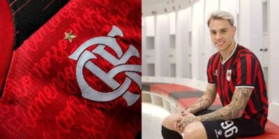 Flamengo e Róger Guedes (Reprodução - Internet)