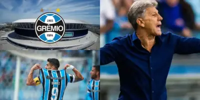 R$440 milhões e volta TRIUNFAL de 2 jóias: Renato Gaúcho esquece Suárez com 2 viradas no Grêmio em abril