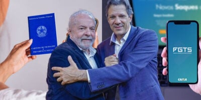 Haddad e Lula - CLT'S e FGTS (Foto: Reprodução, Montagem - TV Foco)