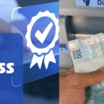 INSS / Pessoa sacando dinheiro - Montagem TVFOCO