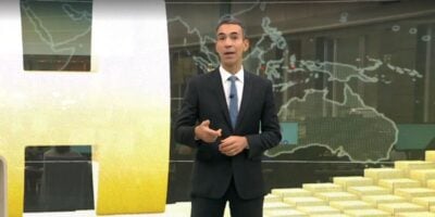 César Tralli no Jornal Hoje (Foto: Reprodução / Globo)