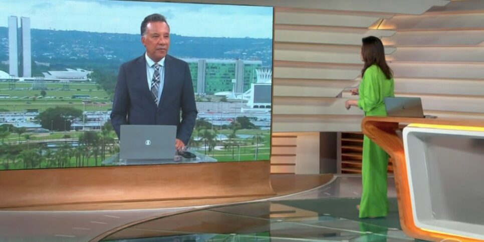 Heraldo Pereira e Ana Paula Araújo no Bom Dia Brasil (Foto: Reprodução / Globo)