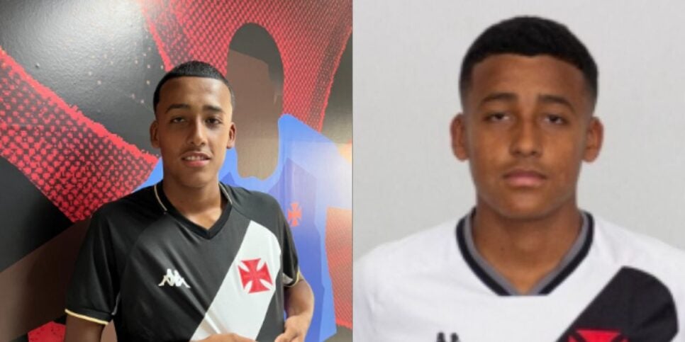 Kaio Júnior, joia do sub-17 do Vasco (Foto - Montagem TV Foco).