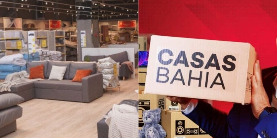 Kolumbus Móveis / Logo Casas Bahia - Montagem TVFOCO