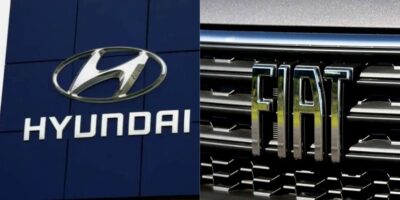 Logo da Hyundai - Logo da Fiat - Montagem TVFOCO
