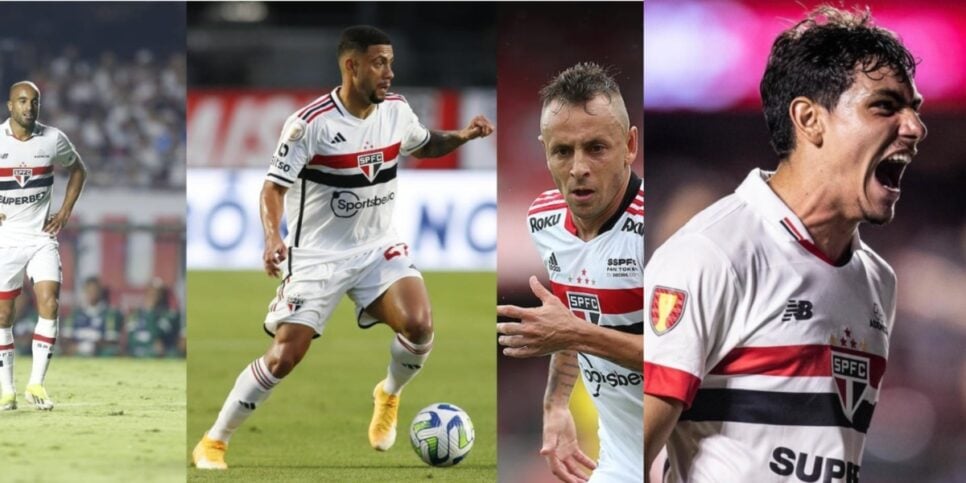 Lucas, Rafinha, Wellington Rato e Moreira - Foto: Internet